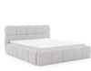 MEBLINI Polsterbett 120x200 mit Lattenrost mit Matratze - SALERNO - Hellgrau Boucle - Bubble Bett - Cloud Bett - Marshmallow Bed - Kopfteil Bett mit Stauraum Bild 2