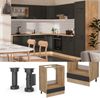 Herdumbauschrank R-Line Anthrazit Landhaus 60 cm , AP Eiche Vicco Bild 4