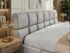 Doppelbett mit Gasdruckfeder, Polsterbett NIRA CLASSIC Holzlattenrost Bett mit Stauraum, gepolstertes Kopfteil Bettkasten - 180 x 200 cm - Hellgrau Velvet Bild 3