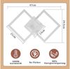 Nettlife LED Deckenleuchte Modern Deckenlampe Wohnzimmerlampe 24W Warmweiss 3000K, Drehbares, Augenschutz, LED fest integriert, Warmweiß, für Wohnzimmer Küche Flur Büro Bild 3