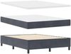 vidaXL Boxspringbett mit Kopfteil Dunkelgrau 200 x 140 cm Samt 3340929 Bild 5