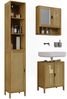 Badmöbel-Set Liora Bambus 3 Teile Vicco Bild 5