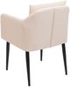 Esszimmerstuhl HWC-H93, Küchenstuhl Lehnstuhl Stuhl ~ Kunstleder creme-beige Bild 4