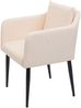 Esszimmerstuhl HWC-H93, Küchenstuhl Lehnstuhl Stuhl ~ Kunstleder creme-beige Bild 3