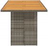 vidaXL Gartentisch mit Akazienholz-Platte Grau 190x80x75cm Poly Rattan 365601 Bild 5