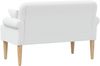 vidaXL Zweisitzer mit Knopfheftung Weiß 120 x 65 x 79 cm Stoff 42041819 Bild 5