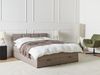 Boxspringbett mit Stauraum Stoff BARONET 160 x 200 cm Taupe Bild 3