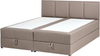 Boxspringbett mit Stauraum Stoff BARONET 160 x 200 cm Taupe Bild 4
