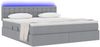 vidaXL LED-Speicherbett mit Matratze Hellgrau 160 x 200 cm Stoff 3371280 Bild 3
