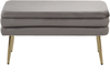 Beliani 'DURHAM' Bank mit Stauraum Samtstoff, Grau Bild 5