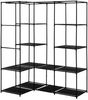 vidaXL Eckkleiderschrank Schwarz 130 x 87 x 169 cm 282449 Bild 5