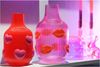 Giftcompany - Vase Blumenvase "L´amour" H 30cm Glas Lippen Lila 1210204014 Bild 2