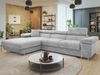 Ecksofa Torezio Mini mit Bettkasten, Schlaffunktion und Einstellbare Kopfstützen (Farbe: Lumo 65, Seite: Links) Bild 2