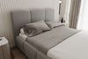 Polsterbett Doppelbett DUNIA in Stoff Opera Velvet Schwarz 160x200cm Bild 3