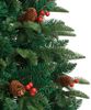 vidaXL Künstlicher Weihnachtsbaum Klappbar mit Zapfen Beeren 120 cm 358374 Bild 5
