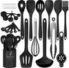HEYHIPPO Küchenorganizer-Set Silikon Küchenutensilien Set 32-tlg. hitzebeständig & spülmaschinenfest, (Inklusive Löffel, Spatel, Siebe, Schneebesen usw, Küchenspatel Löffel Suppenlöffel Set,kratzfest und antihaftbeschichtet), Silikon Küchenhelfer, schü... Bild 4