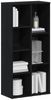 vidaXL Bücherregal Schwarz Eichen-Optik 50x25x104 cm Holzwerkstoff 862470 Bild 4