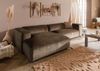 Ecksofa 304x164x69 Ottomane links Cord taupe VALENCIA Bild 3