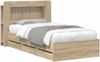 vidaXL Bettgestell mit Stauraum Sonoma-Eiche 75x190 cm Holzwerkstoff 3433995 Bild 2