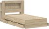 vidaXL Bettgestell mit Stauraum Sonoma-Eiche 75x190 cm Holzwerkstoff 3433995 Bild 4