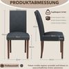 TLGREEN Küchenstuhl 2er Set,Esszimmerstühle mit Massivholzbeinen, Polsterstühle mit Nieten Vielseitiger für Küche, Esszimmer Bild 2
