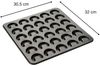Zenker | Vanillekipferl Backblech Sparkling Christmas | Teflon Antihaftbeschichtung | Schwarz | ideal für selbstgemachte Kipferl Bild 3