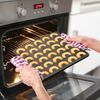 Zenker | Vanillekipferl Backblech Sparkling Christmas | Teflon Antihaftbeschichtung | Schwarz | ideal für selbstgemachte Kipferl Bild 2