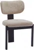 Vente-unique - WILANA Stuhl Stoff Schokoladenbraun - B 60 cm x H 85 cm x L 56 cm Bild 4
