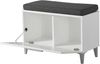 Sitzbank >Cacak< in Weiß - 74,5x45x35cm (BxHxT) Bild 4
