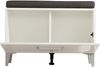 Sitzbank >Cacak< in Weiß - 74,5x45x35cm (BxHxT) Bild 2