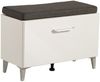 Sitzbank >Cacak< in Weiß - 74,5x45x35cm (BxHxT) Bild 5