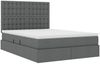 vidaXL Aufbewahrungsbett mit Matratze Dunkelgrau 140 x 200 cm 3371911 Bild 5