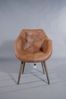 Schalensessel Chuck Vintage-Leder "Hellbraun-Honey" Bild 2