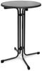 Beautissu Stehtisch klappbar 60 cm Grau Bellini – Kratzfest Stabil Wetterbeständig – Stehtische Outdoor Bistrotisch Rund leichte Montage Halterung vormontiert – Biertisch Partytisch Klappbar Bartisch Bild 5
