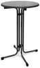 Beautissu Stehtisch klappbar 60 cm Grau Bellini – Kratzfest Stabil Wetterbeständig – Stehtische Outdoor Bistrotisch Rund leichte Montage Halterung vormontiert – Biertisch Partytisch Klappbar Bartisch Bild 4