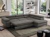 Mks Möbel 'Pedro L-Form' Ecksofa mit Schlaffunktion, verstellbaren Kopfstützen & Bettkasten, Dunkelgrau, Velours, rechts Bild 5