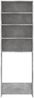 vidaXL Waschmaschinenschrank Betongrau 64x24x190 cm 808408 Bild 3