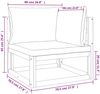 vidaXL 5-tlg. Garten-Lounge-Set mit Taupe Kissen Massivholz 3155247 Bild 2
