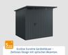 Hörmann EcoStar Euroline Gerätehaus Pultdach 214 x 166 Anthrazitgrau 1-flg Bild 2