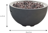 Elementi Gasfeuerstelle "Nantucket" in Beton-Optik, grau, 67,5 x 67,5 x 35 cm (L x B x H) Bild 5