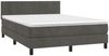 vidaXL Boxspringbett mit Matratze & LED Dunkelgrau 140x190 cm Samt 3134400 Bild 4