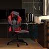 CLP Bürostuhl Orkney Kunstleder Ergonomischer Stuhl mit Lenden und Nackenkissen,schwarz/rot Bild 3