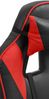 CLP Bürostuhl Orkney Kunstleder Ergonomischer Stuhl mit Lenden und Nackenkissen,schwarz/rot Bild 4