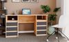 KOMTO Schreibtisch Oslo 140 Schreibtisch mit Schubladen Moderner Bürotisch, Computertisch Arbeitstisch PC-Tisch Kinderschreibtisch 140x60x74 cm Bild 2