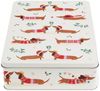 Rex London Keksdose Aufbewahrungsdose Dackel rechteckig Weihnachten, 27x19x6,5 cm, (mit Deckel) Bild 5