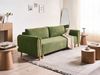 Schlafsofa 3-Sitzer KVAM Stoff Grün mit Stauraum Bild 3