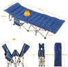 Yaheetech Feldbett mit Matratze, Tragetasche & Seitentasche, klappbar, Blau, 186 × 66 × 52 cm Bild 3