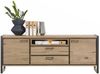 Sideboard Metalo, Holz, Holzwerkstoff, Metall, Holzfarben, 210 x 80 x 42 cm Bild 2