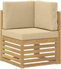 vidaXL Outdoor-Sofagarnitur 5 pcs Weiß und Beige 247 x 128,5 x 73 cm 3391828 Bild 4