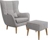 Sessel Lucio Cord (Farbe: Poso 110, mit Fußbank) Bild 2